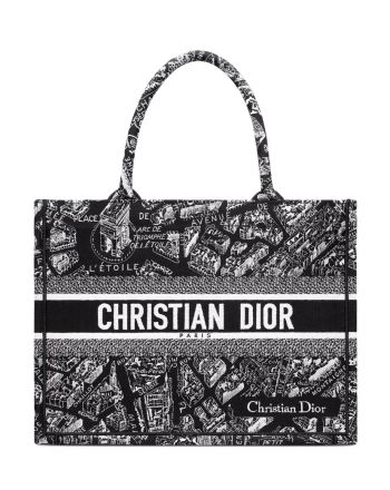Christian Dior Medium Dior Book Tote Black