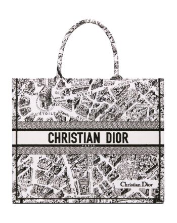 Christian Dior Large Dior Book Tote Black