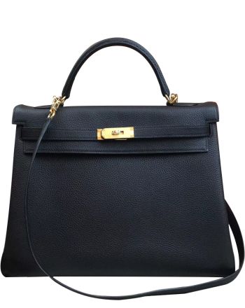 Hermes Kelly Bag 35 Togo Leather Black